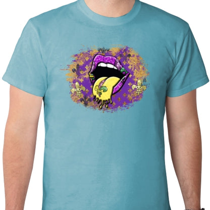 Mardi Gras Lips DTF