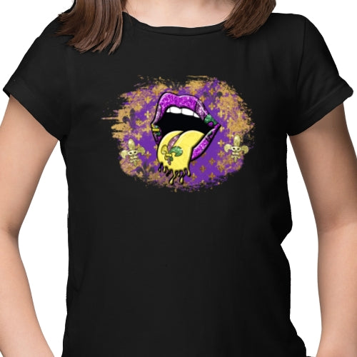 Mardi Gras Lips DTF