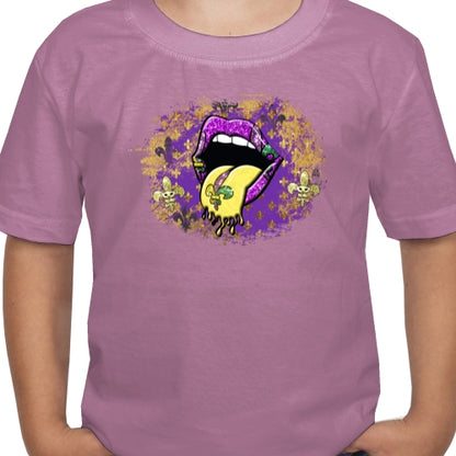 Mardi Gras Lips DTF