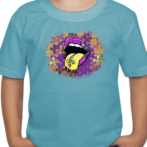 Mardi Gras Lips DTF