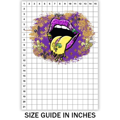 Mardi Gras Lips Sublimation