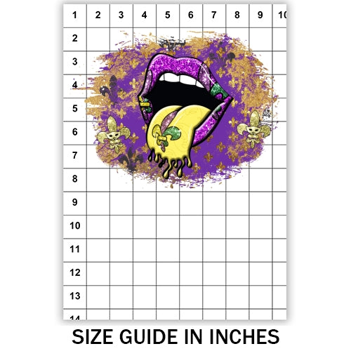Mardi Gras Lips Sublimation