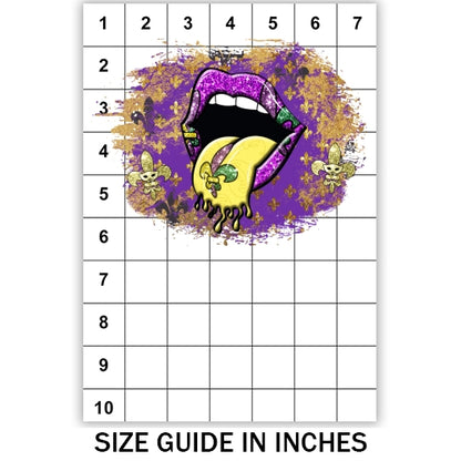 Mardi Gras Lips Sublimation