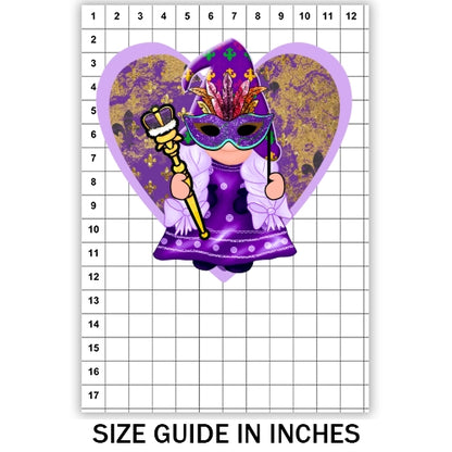 Mardi Gras Gnome Sublimation