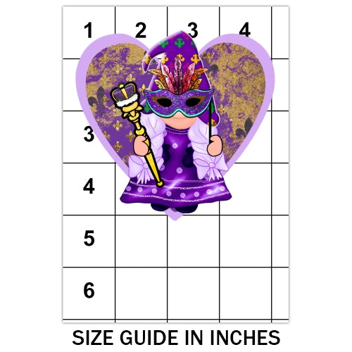 Mardi Gras Gnome Sublimation