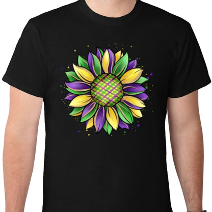 Mardi Gras Sunflower DTF