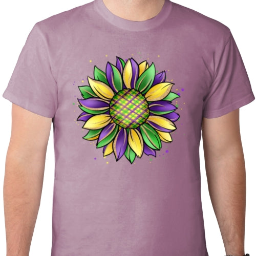 Mardi Gras Sunflower DTF