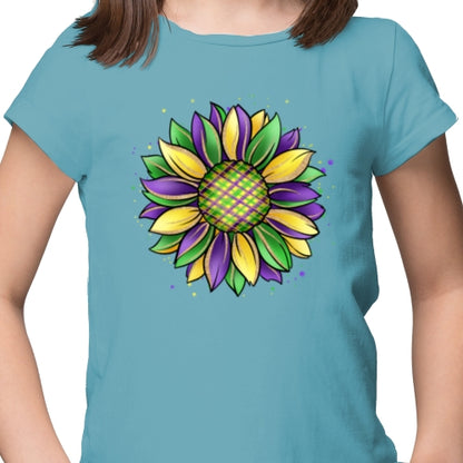 Mardi Gras Sunflower DTF
