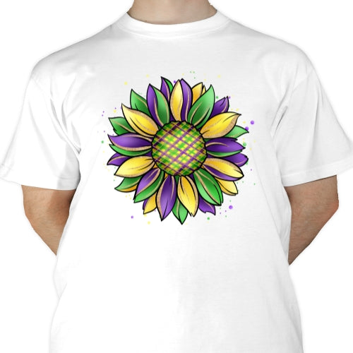 Mardi Gras Sunflower Sublimation