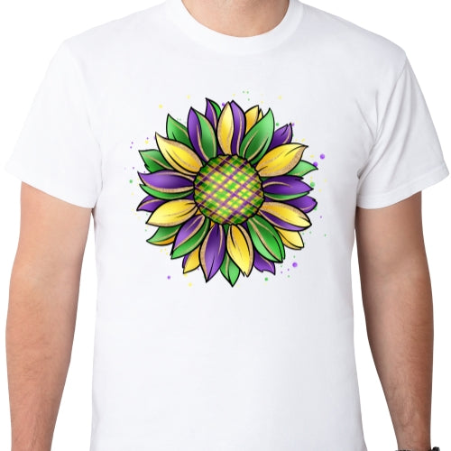 Mardi Gras Sunflower Sublimation