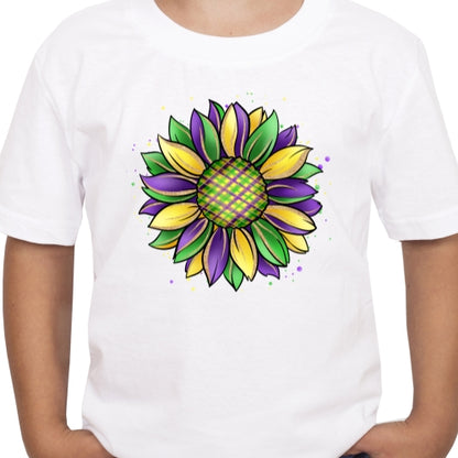 Mardi Gras Sunflower Sublimation