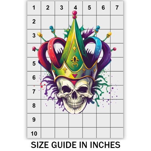 Joker Mardi Gras DTF