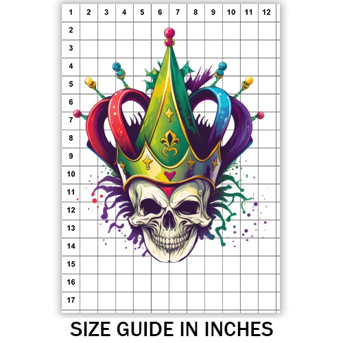 Joker Mardi Gras Sublimation