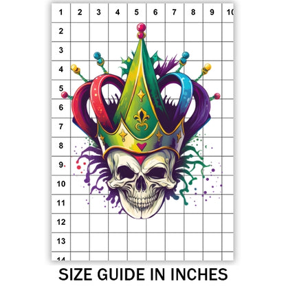 Joker Mardi Gras Sublimation