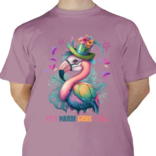 Flamingo Mardi Gras DTF