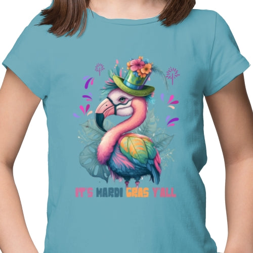 Flamingo Mardi Gras DTF