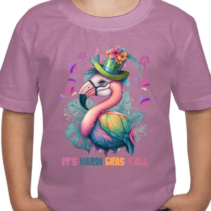 Flamingo Mardi Gras DTF