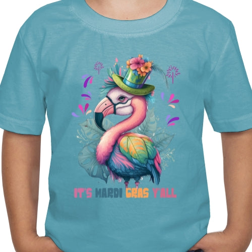 Flamingo Mardi Gras DTF