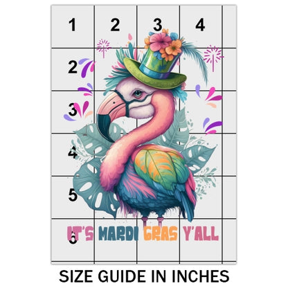 Flamingo Mardi Gras DTF