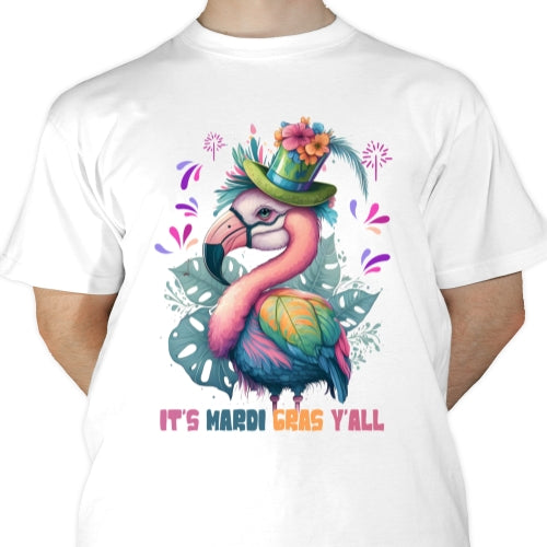 Flamingo Mardi Gras Sublimation