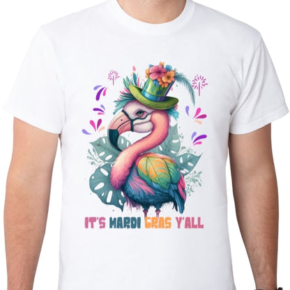 Flamingo Mardi Gras Sublimation