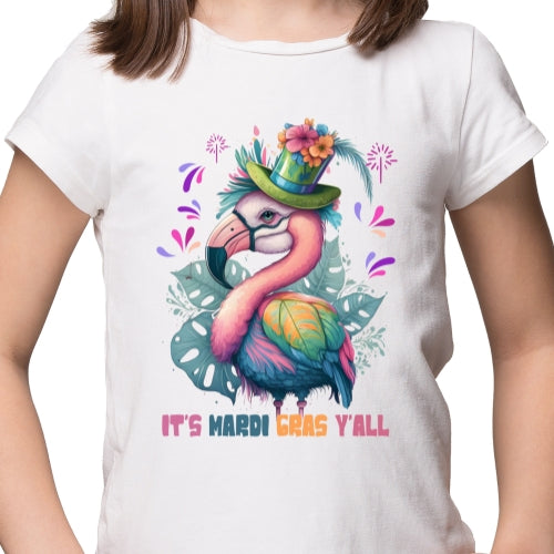 Flamingo Mardi Gras Sublimation