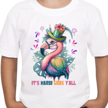 Flamingo Mardi Gras Sublimation