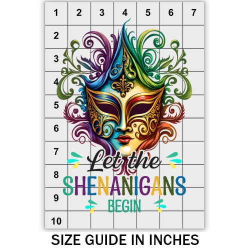 Mardi Gras Mask DTF
