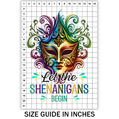 Mardi Gras Mask Sublimation
