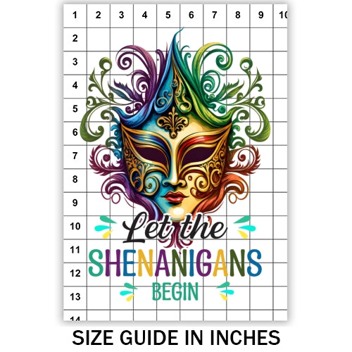 Mardi Gras Mask Sublimation