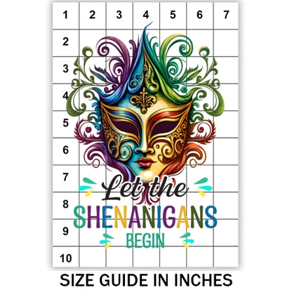 Mardi Gras Mask Sublimation