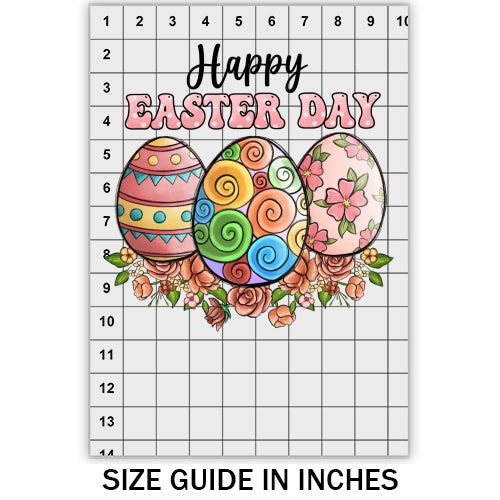 Happy Easter Eggs DTF