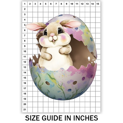 Easter Cracked Egg Rabbit Sublimation