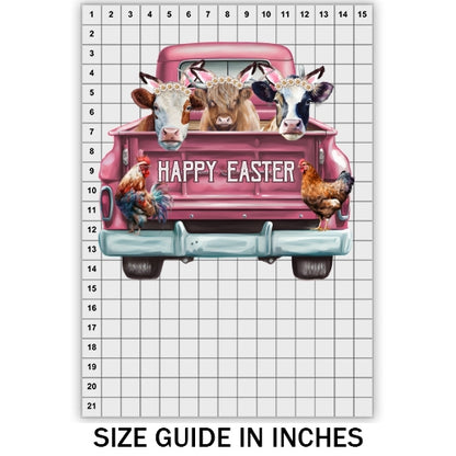 Happy Easter Cows DTF