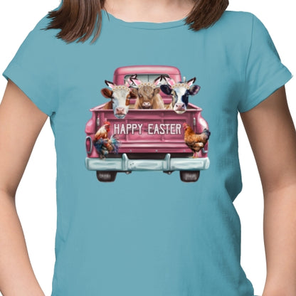 Happy Easter Cows DTF