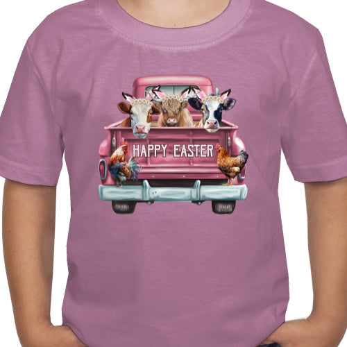 Happy Easter Cows DTF