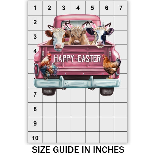 Happy Easter Cows DTF