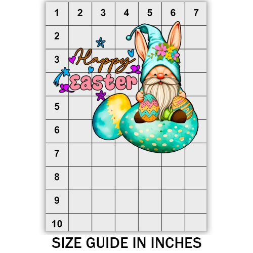 Easter Teal Gnome DTF