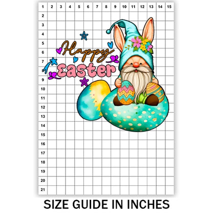 Easter Teal Gnome Sublimation