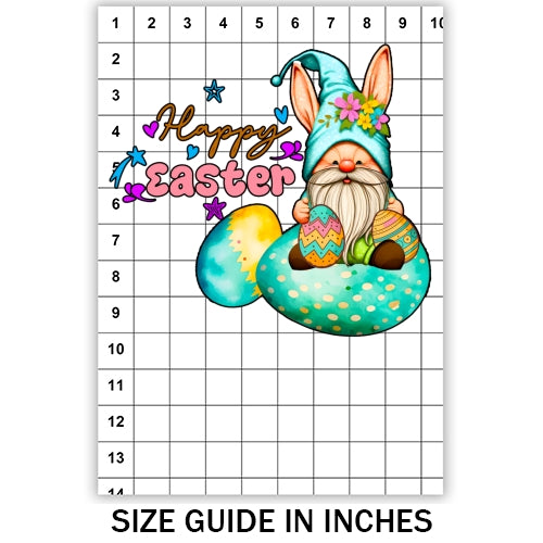 Easter Teal Gnome Sublimation