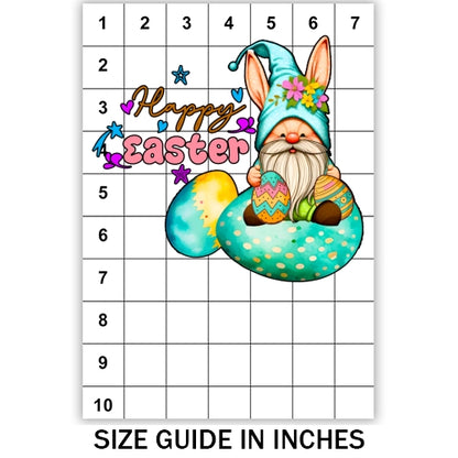 Easter Teal Gnome Sublimation