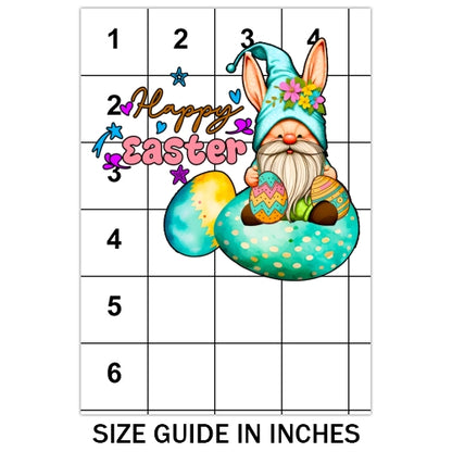 Easter Teal Gnome Sublimation