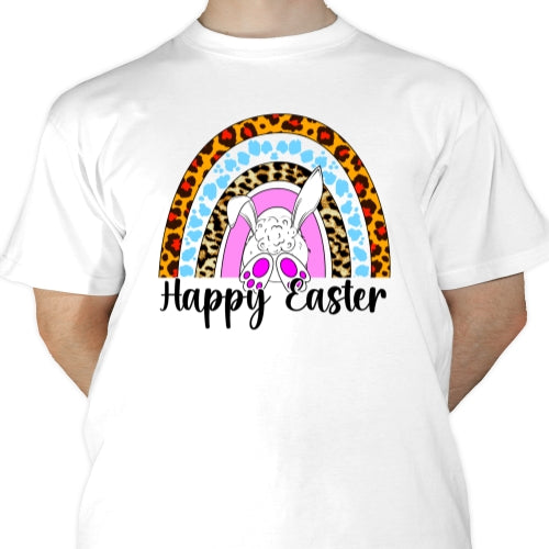 Happy Easter Cheetah Rainbow Sublimation