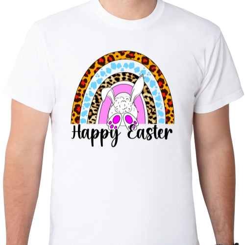 Happy Easter Cheetah Rainbow Sublimation