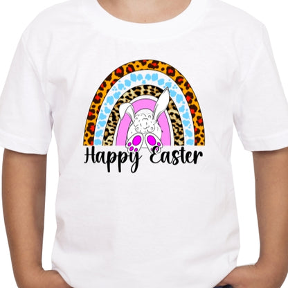 Happy Easter Cheetah Rainbow Sublimation