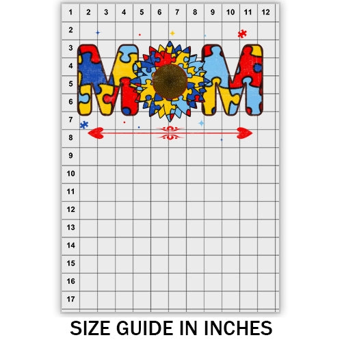 Mom Sunflower Autism DTF