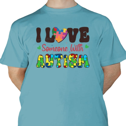 I Love Someone With Autism DTF