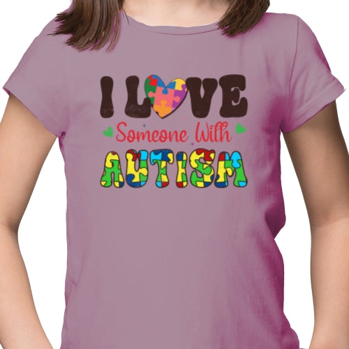 I Love Someone With Autism DTF