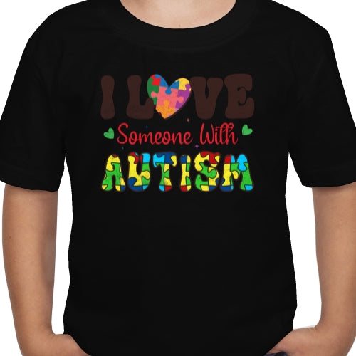 I Love Someone With Autism DTF