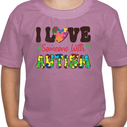 I Love Someone With Autism DTF